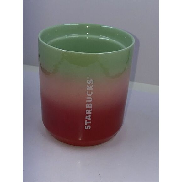 Starbucks Coffee 2020 Ombre Red Pink Green Watermelon Tumbler 8oz NO LID MUG - Picture 1 of 6